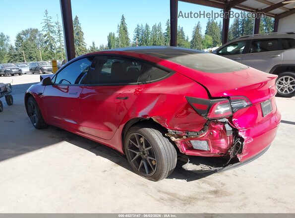 5YJ3E1EB3NF122990 2022 TESLA MODEL 3 Red Trasero izquierdo