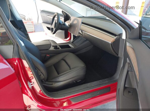 5YJ3E1EB3NF122990 2022 TESLA MODEL 3 Red Vista interior delantera