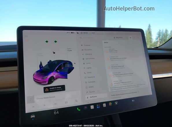 5YJ3E1EB3NF122990 2022 TESLA MODEL 3 Red Vista de los asientos traseros