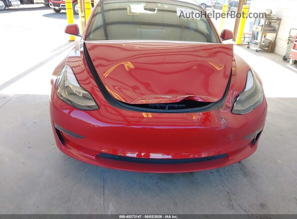 5YJ3E1EB3NF122990 2022 TESLA MODEL 3 Red Vista frontal