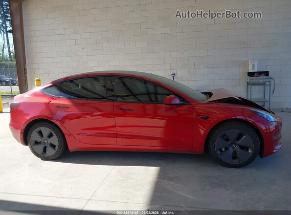 5YJ3E1EB3NF122990 2022 TESLA MODEL 3 Red Vista del cuadro de instrumentos