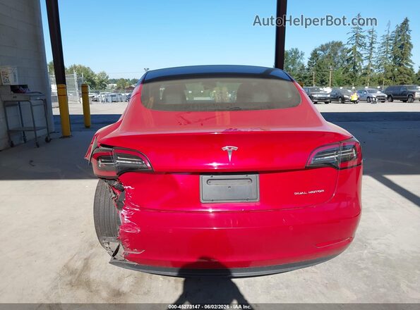 5YJ3E1EB3NF122990 2022 TESLA MODEL 3 Red 