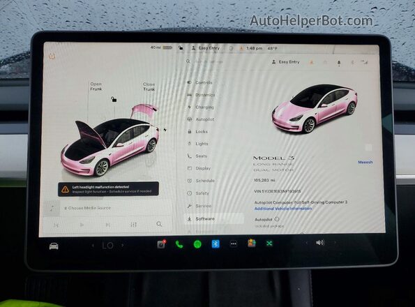 5YJ3E1EB3NF193915 2022 TESLA MODEL Белый 