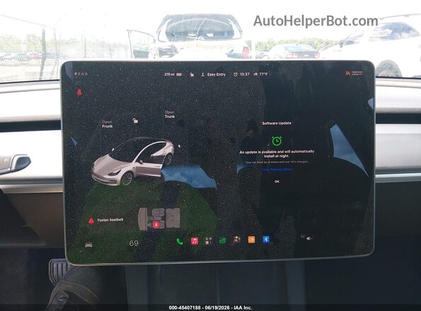 5YJ3E1EB3NF209529 2022 TESLA MODEL 3 White 