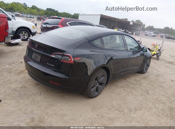 5YJ3E1EB3NF228579 2022 TESLA MODEL 3 Черный Задняя правая четверть