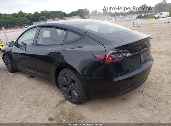 5YJ3E1EB3NF228579 2022 TESLA MODEL 3 Черный Задняя левая четверть