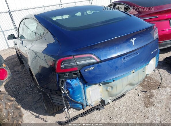 5YJ3E1EB3NF290435 2022 TESLA MODEL 3 Blue Rear left