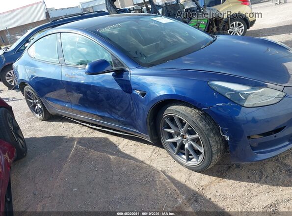 5YJ3E1EB3NF290435 2022 TESLA MODEL 3 Blue 360 interior view