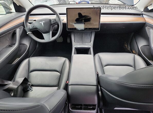 5YJ3E1EB3NF312692 2022 TESLA MODEL Черный Вид панели приборов