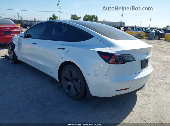 5YJ3E1EB3NF323899 2022 TESLA MODEL 3 Белый Задняя левая четверть