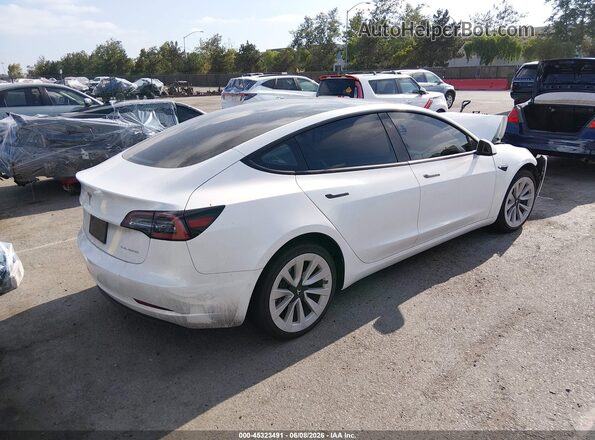5YJ3E1EB3NF365943 2022 TESLA MODEL 3 White Tył prawy