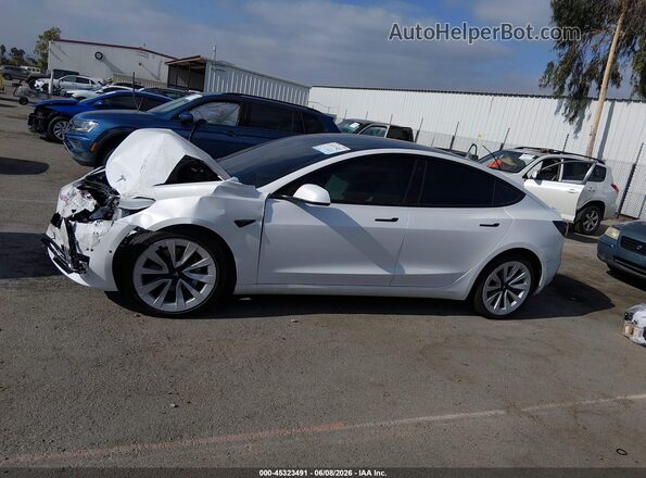5YJ3E1EB3NF365943 2022 TESLA MODEL 3 White 