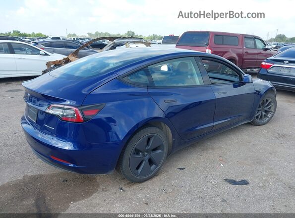 5YJ3E1EB3PF392742 2023 TESLA MODEL 3 Синий Задняя правая четверть