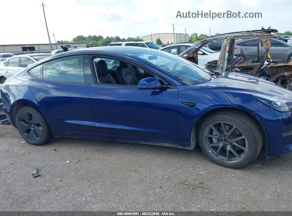 5YJ3E1EB3PF392742 2023 TESLA MODEL 3 Синий Вид задней части салона