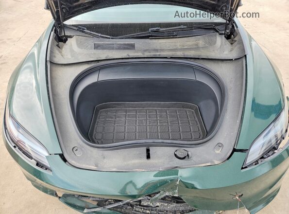 5YJ3E1EB3RF740302 2024 TESLA MODEL Зеленый Вид задней части салона