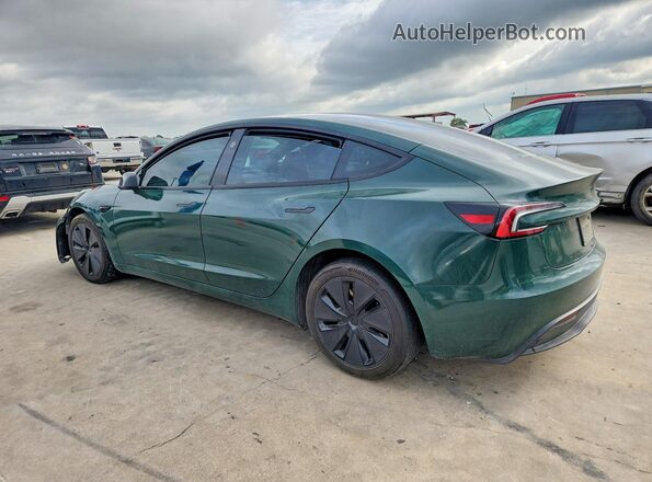 5YJ3E1EB3RF740302 2024 TESLA MODEL Зеленый Задняя левая четверть