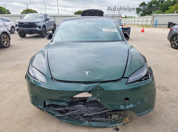 5YJ3E1EB3RF740302 2024 TESLA MODEL Зеленый Вид спереди