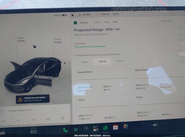 5YJ3E1EB3RF744690 2024 TESLA MODEL 3 Gray Вид задніх сидінь