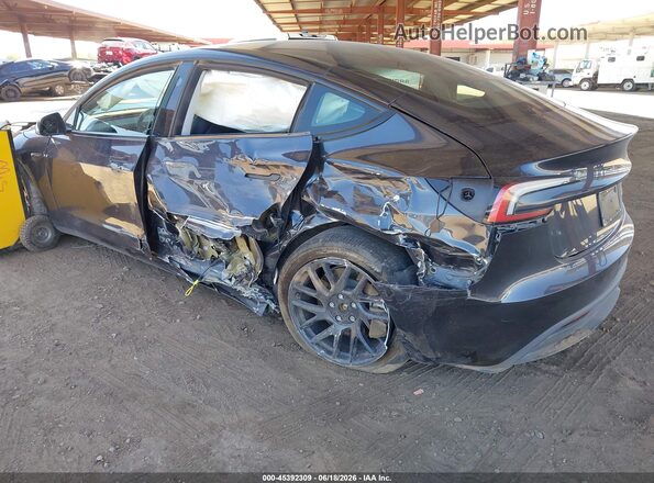 5YJ3E1EB3RF744690 2024 TESLA MODEL 3 Gray Задня ліва чверть