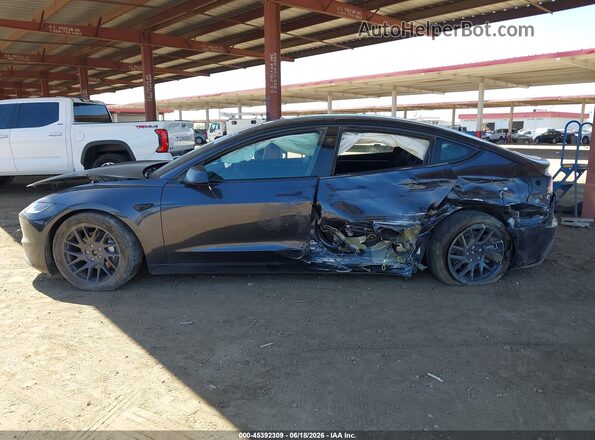 5YJ3E1EB3RF744690 2024 TESLA MODEL 3 Gray Вид задньої частини салону
