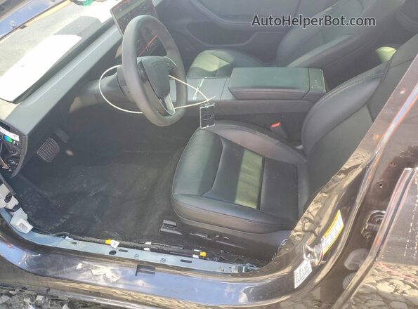 5YJ3E1EB3RF801146 2024 TESLA MODEL Gray წინა სალონის ხედი