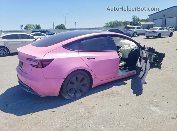 5YJ3E1EB3RF811031 2024 TESLA MODEL Розовый Задняя правая четверть