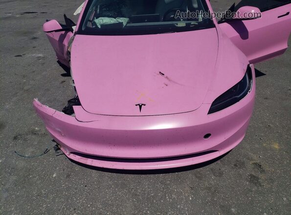 5YJ3E1EB3RF811031 2024 TESLA MODEL Розовый Вид задней части салона