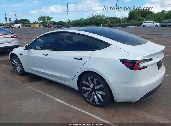 5YJ3E1EB3SF049096 2025 TESLA MODEL 3 White Tył lewy