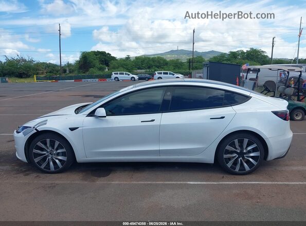 5YJ3E1EB3SF049096 2025 TESLA MODEL 3 White Widok wnętrza 360 stopni