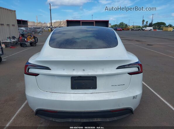 5YJ3E1EB3SF049096 2025 TESLA MODEL 3 White 