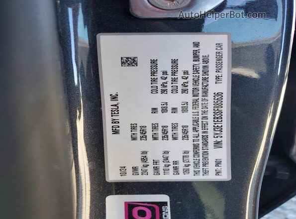 5YJ3E1EB3SF885636 2025 TESLA MODEL Gray 