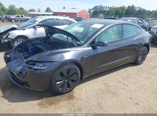 5YJ3E1EB3TF131640 2026 TESLA MODEL 3 Black წინა მარცხენა ხედი სამი მეოთხედიდან