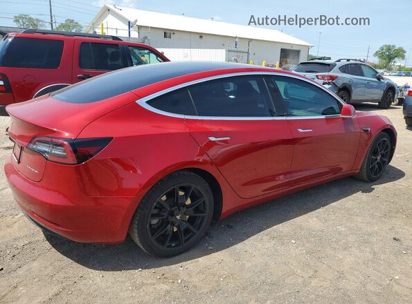 5YJ3E1EB4JF132874 2018 TESLA MODEL Red Հետևի աջ
