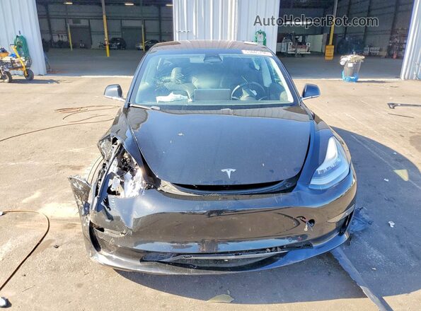 5YJ3E1EB4KF208563 2019 TESLA MODEL Black წინა ხედი