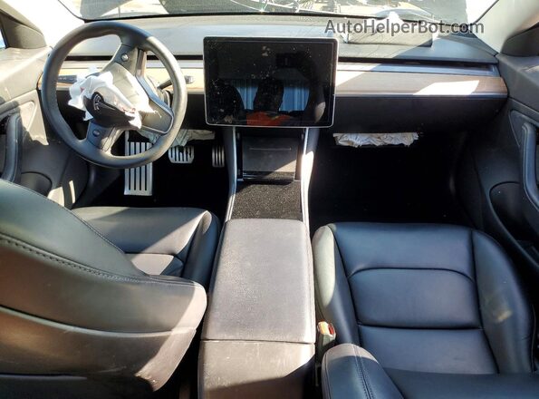 5YJ3E1EB4KF208563 2019 TESLA MODEL Black წინა პანელის ხედი