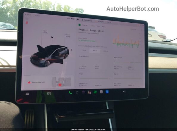 5YJ3E1EB4KF425563 2019 TESLA MODEL 3 Gray 