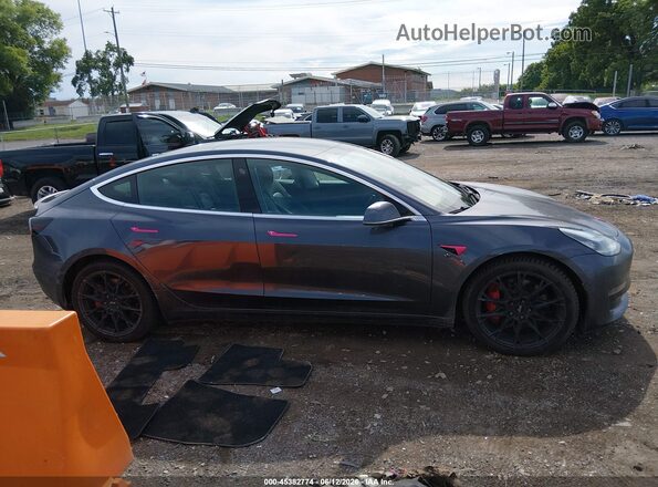 5YJ3E1EB4KF425563 2019 TESLA MODEL 3 Gray Սալոնի 360 աստիճան տեսք