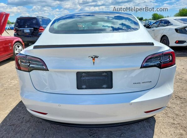 5YJ3E1EB4LF643200 2020 TESLA MODEL White Rear view