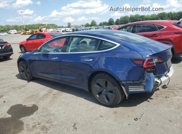 5YJ3E1EB4LF787104 2020 TESLA MODEL Blue Հետևի ձախ