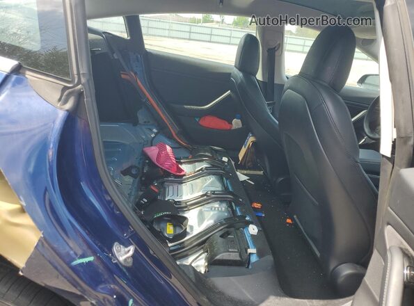 5YJ3E1EB4LF787104 2020 TESLA MODEL Blue Հետևի նստատեղերի տեսք