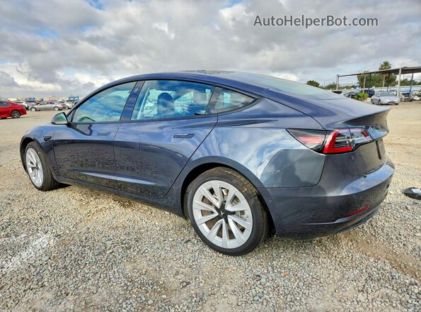 5YJ3E1EB4MF015199 2021 TESLA MODEL Серый Задняя левая четверть