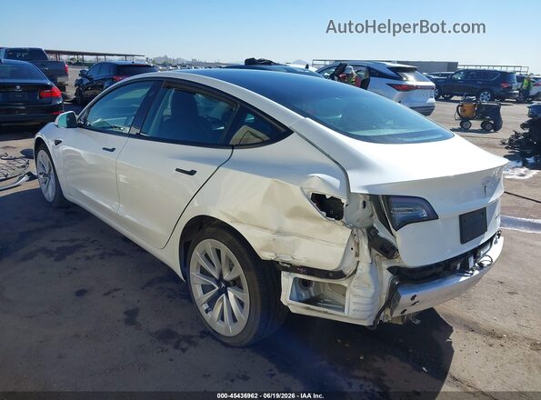5YJ3E1EB4NF187024 2022 TESLA MODEL 3 White Հետևի ձախ