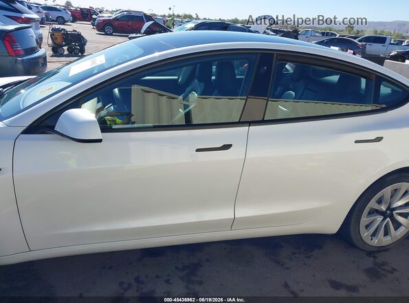 5YJ3E1EB4NF187024 2022 TESLA MODEL 3 White 