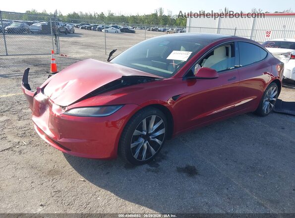 5YJ3E1EB4RF813502 2024 TESLA MODEL 3 Red Przód lewy