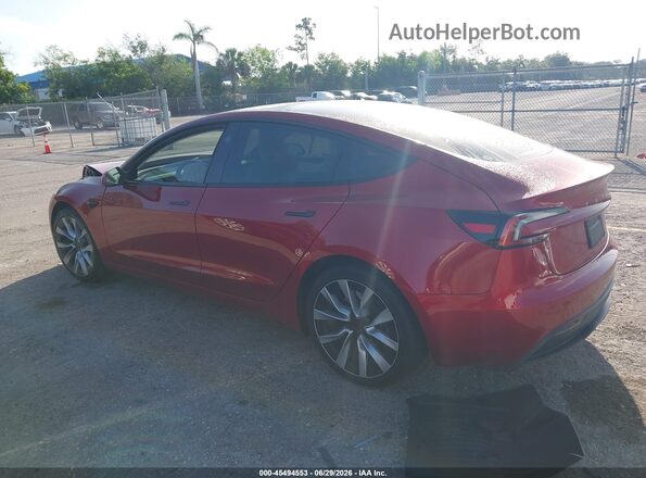 5YJ3E1EB4RF813502 2024 TESLA MODEL 3 Red Tył lewy