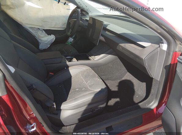 5YJ3E1EB4SF021811 2025 TESLA MODEL 3 Red Սալոնի դիմացի տեսք