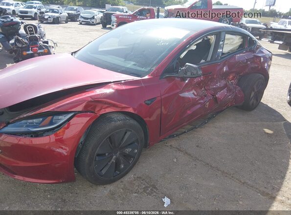 5YJ3E1EB4SF021811 2025 TESLA MODEL 3 Red Դիմացի տեսք