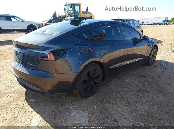 5YJ3E1EB4SF926145 2025 TESLA MODEL 3 Gray Trasero derecho