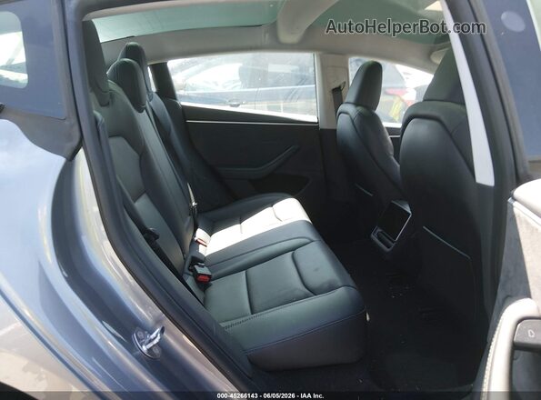 5YJ3E1EB4SF966676 2025 TESLA MODEL 3 Gray Widok naklejki z numerem VIN