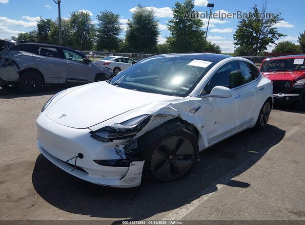 5YJ3E1EB5JF120832 2018 TESLA MODEL 3 White Առջևի ձախ երեք քառորդ տեսարան